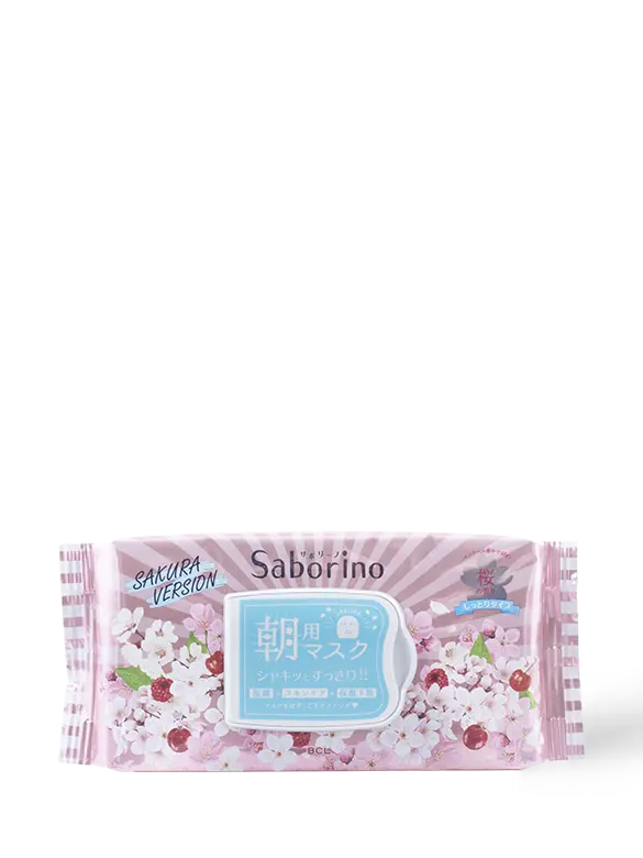 Mặt Nạ Dưỡng Ẩm Buổi Sáng Hương Hoa Anh Đào 28 Miếng Saborino Morning Facial Sheet Mask Sa 20