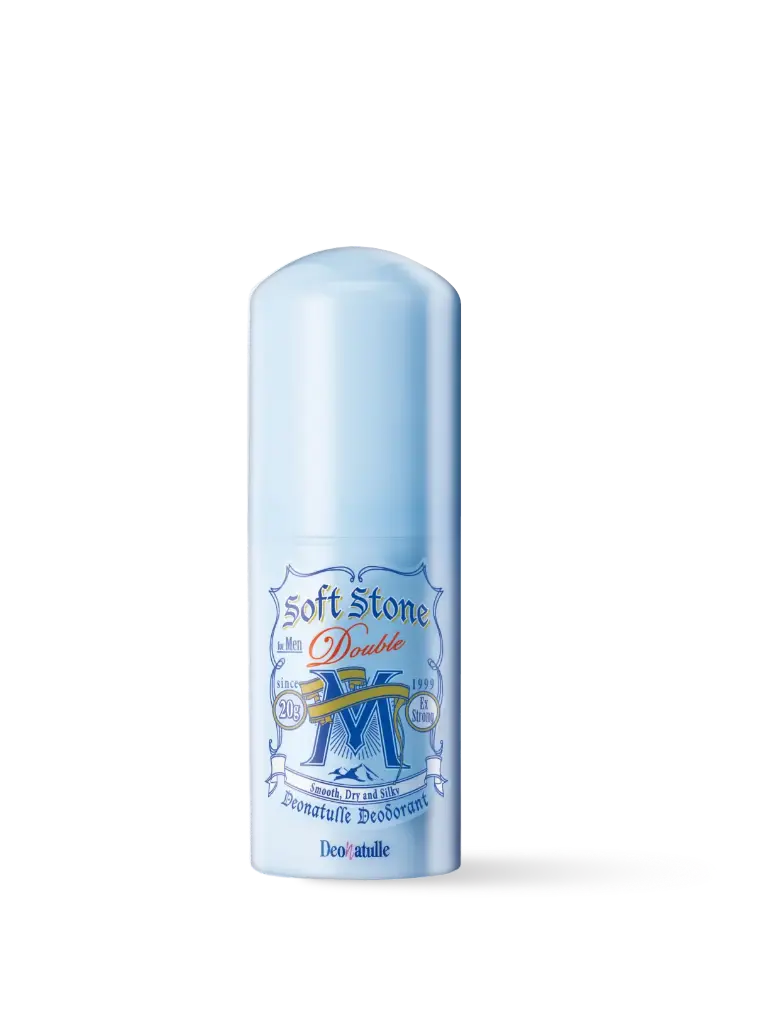 Lăn khử mùi đá khoáng dạng sáp bạc hà cho nam 20G Deonatulle Soft Stone Double Deodorant for Men