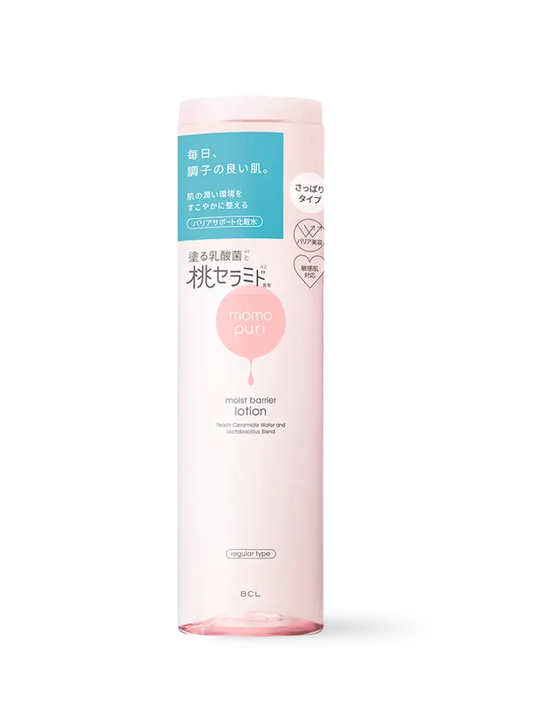 Nước cân bằng dưỡng ẩm giúp da sáng căng mịn 200 mL Momopuri Moist Barrier Lotion R 
